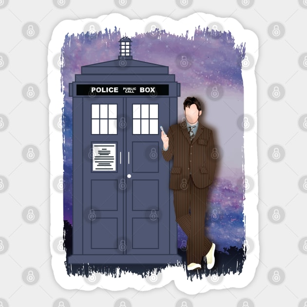 10th Doctor Sticker by Geek ReGeneration